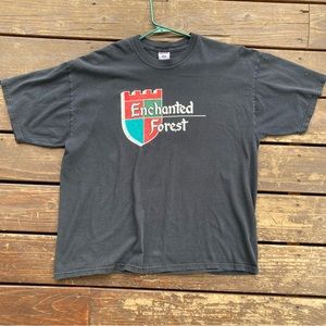 Vintage Enchanted Forest T-shirt XL